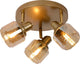 Lucide bjorn - plafondspot (plafondlamp) - ø 38 cm - 3xe14 - mat goud messing