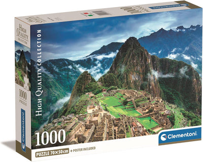 Clementoni - puzzle - 1000 pezzi - machu picchu - puzzle per adulti - collezione di alta qualità
