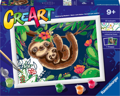 Ravensburger Creart Painting su numeri fantastici bradipi