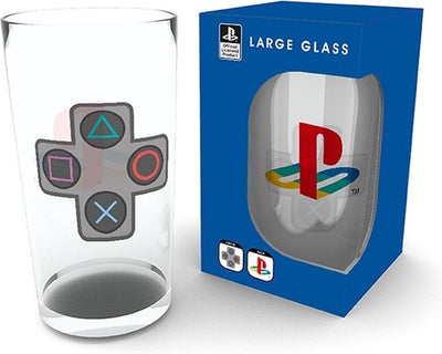 PlayStation stile Aby - bicchieri grandi da 500 ml - pulsanti