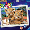 Ravensburger creart schilderen op nummer - kleine leeuwenwelpjes
