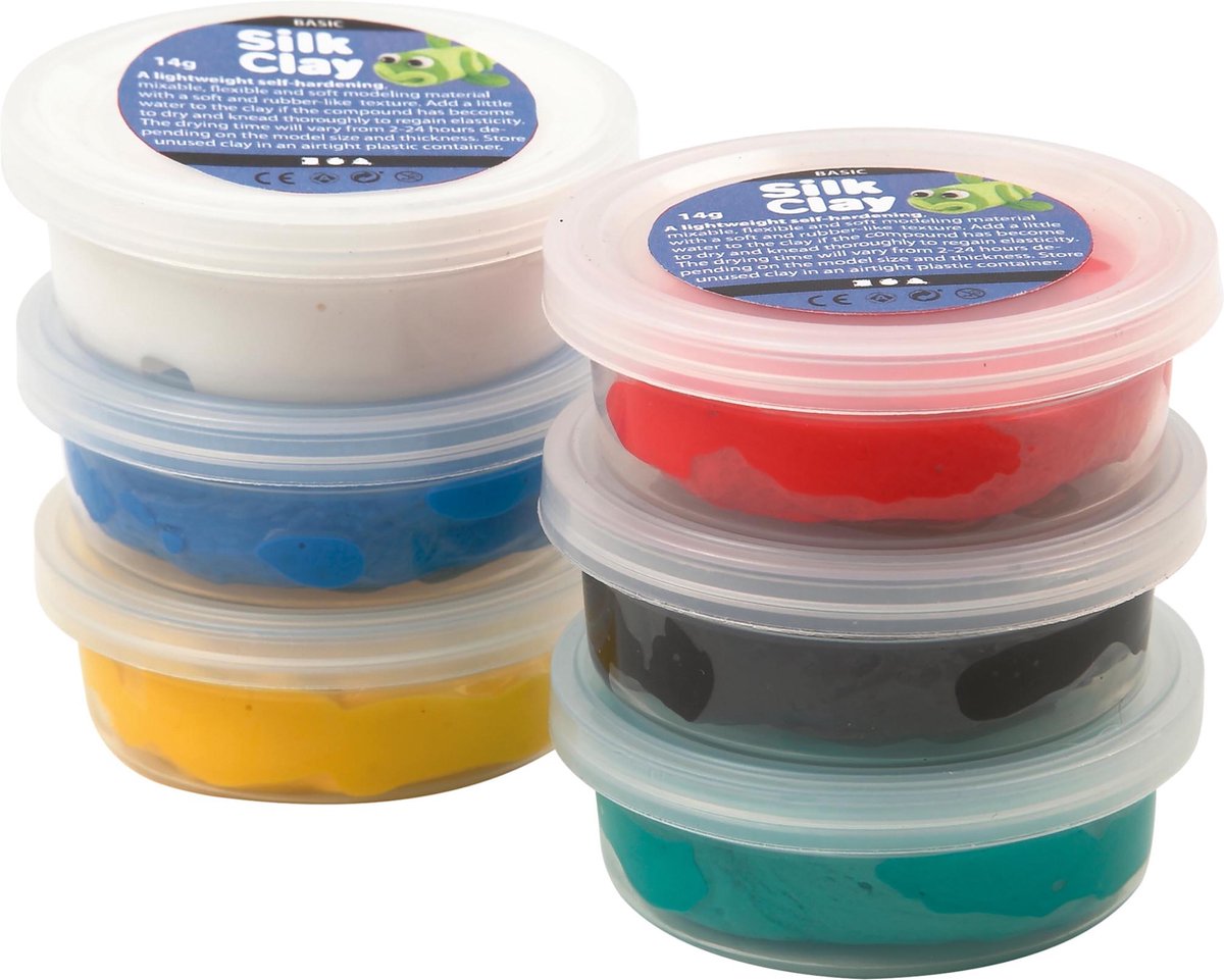 Silk Clay Standard colors, 6x14gr.