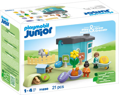 Playmobil 1.2.3. Animal pension with feeding machine 71690