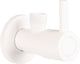 Válvula de esquina Differnz blanco mate - con roseta - grifo para inodoro