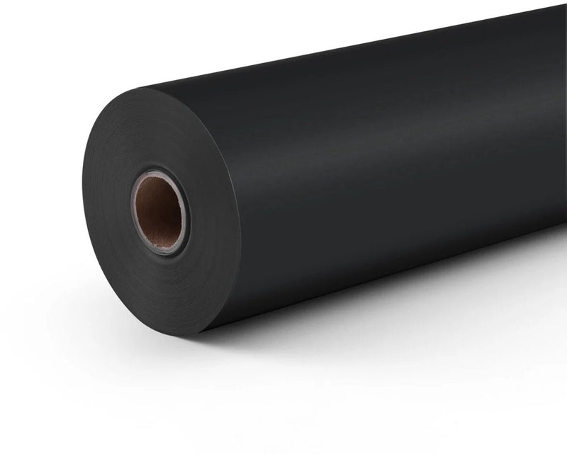 Vinilo autoadhesivo Loklik - personalice vidrio, cerámica y más - vinilo adhesivo permanente mate 12 m - negro - 30,5 x 1200 cm