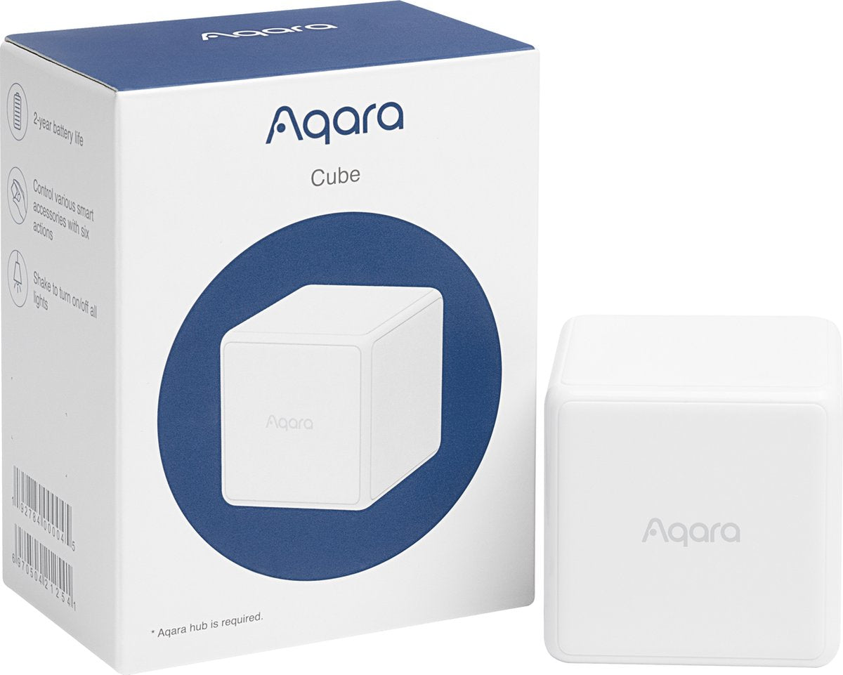 Telecomando Aqara cube (versione ufficiale UE, approvato CE) Zigbee – compatibile con Homey, Domoticz (plug in), Home Assistant, Home Kit (tramite hub), Mi Home e altro ancora.