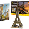 Torre eiffel geografica 3D divertimento cubico divertimento