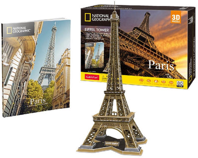 Diversión cúbica 3D Puzzle National Geographic Eiffel Tower