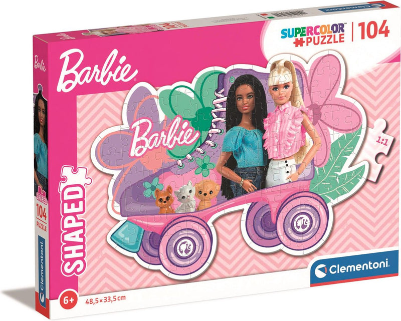 Clementoni Jigsaw Puzzle Super Color - Barbie Rolschaats, 104.