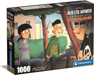 Clementoni - puzzle - 1000 pezzi - zero calcare - puzzle per adulti