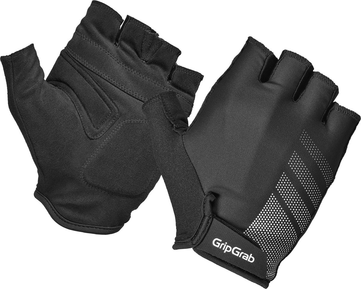 Gripgrab - ride rc lite korte vinger zomer fietshandschoenen met padding - zwart - unisex - maat m