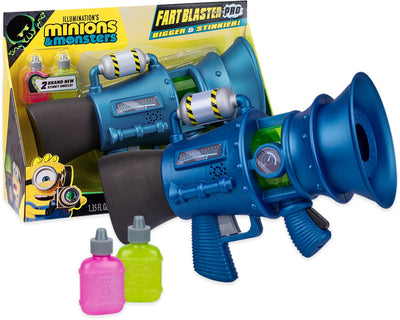 Moose Toys Illumination's Minions Monsters Fart Blaster Pro - Fart Blaster con sonidos anillos apestosos
