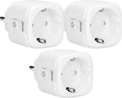 Alecto smart-plug10 triplo - adattatore WiFi intelligente - 16a 3680w - 3 pezzi
