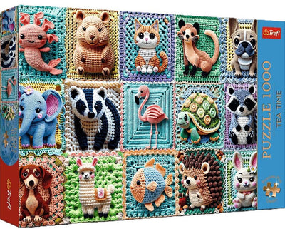 Trefl puzzle 1000 premium plus animales de ganchillo 12093 - puzzle 1000 premium plus szydełkowe zwierzątka 12093