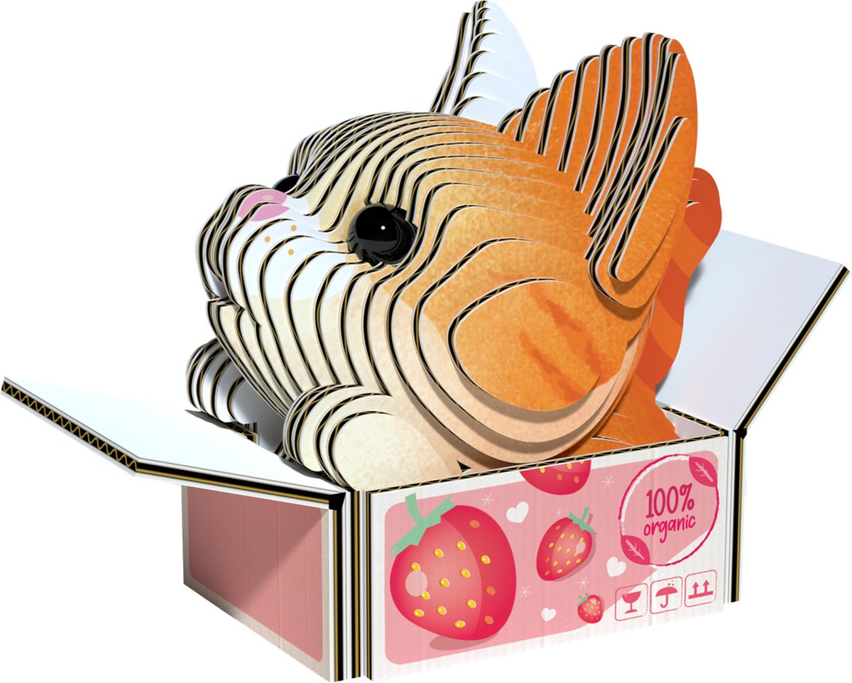 Puzzle 3d Eugy - gatti - zucca - gatti - sostenibile - collezionali tutti - 6 anni