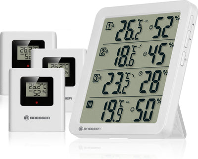 Stazione meteorologica Bresser - quadro nv - termoigrometro - bianco