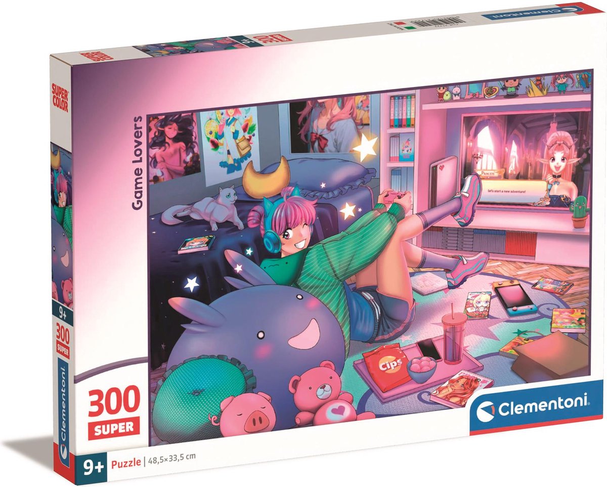 Clementoni - puzzel - 300 stukjes - game lovers - puzzel voor kinderen - vanaf 9 jaar