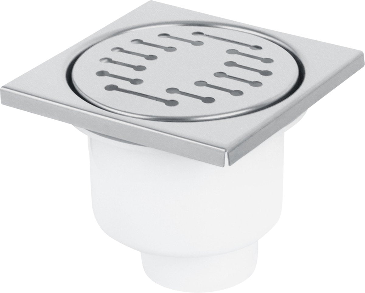 Differnz basic - Scarico inferiore per doccia - opaco - 10 x 10 cm