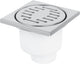 Differnz basic - Scarico inferiore per doccia - opaco - 10 x 10 cm