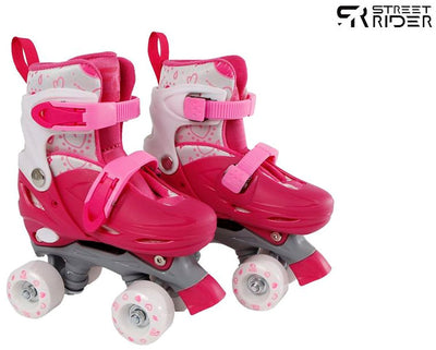Street Rider Roller Skates Rosa regolabile, taglia 27-30