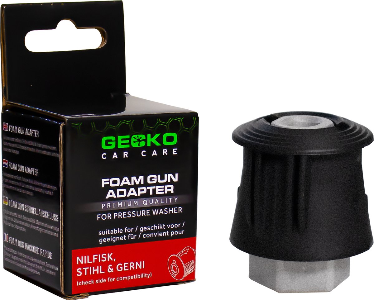 Gecko car care gecko foam gun adapter nilfisk stihl gerni