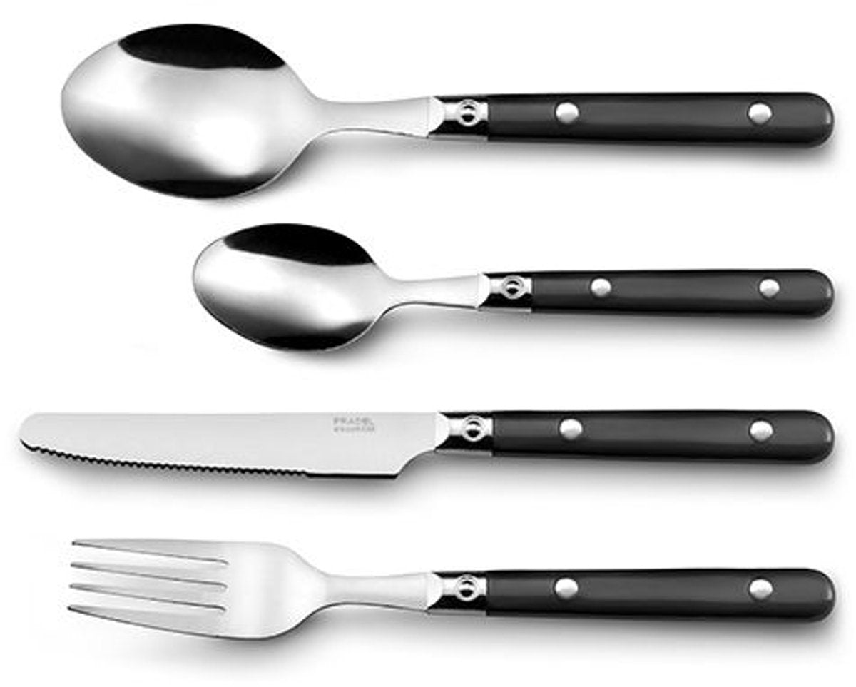 Set posate Amefa saxo metallo bicolore 16 pezzi (25 cm)