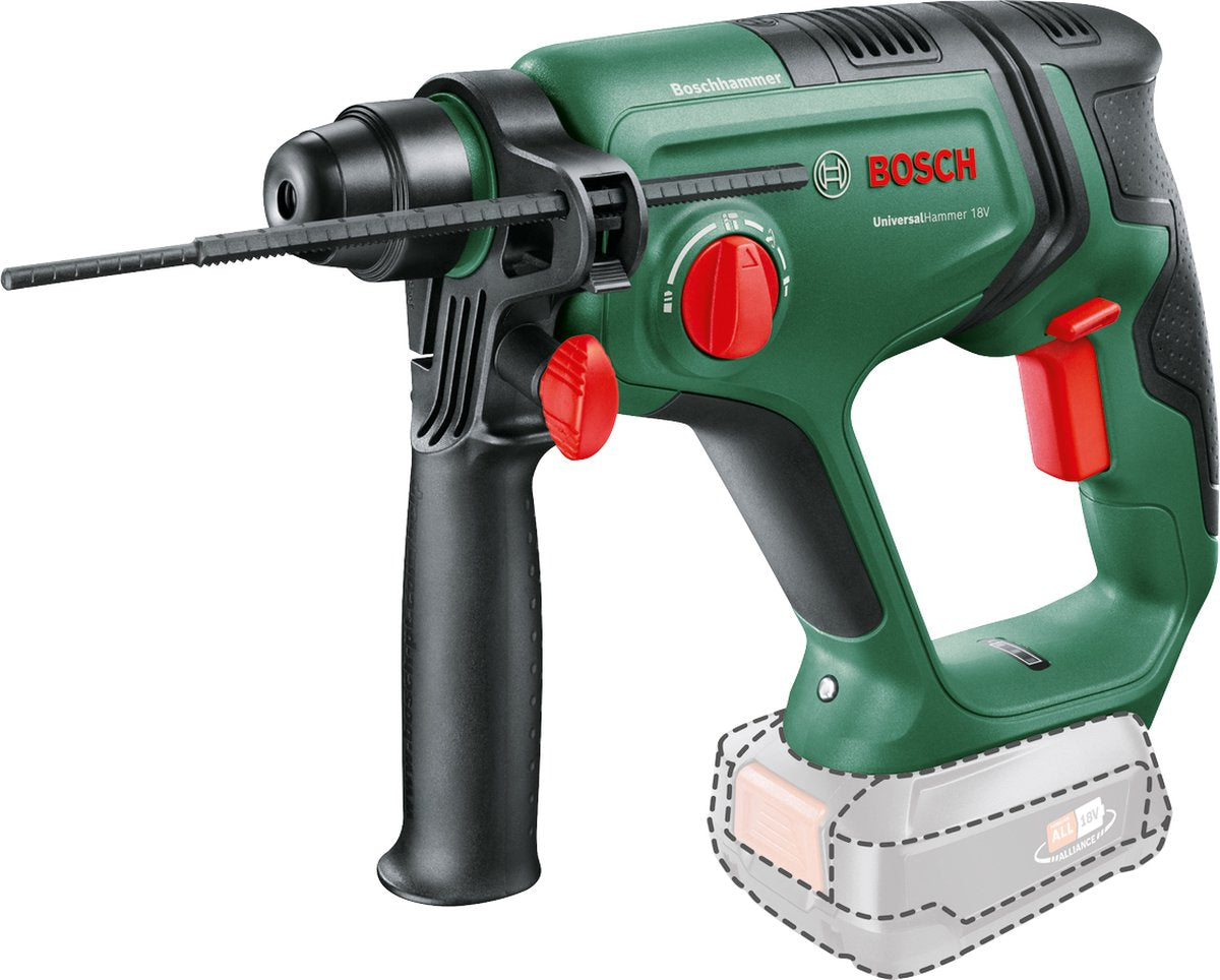 Trapano a percussione a batteria Bosch universalhammer 18 V - incl. adattatore - senza batteria da 18 V e caricabatterie