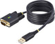 Cavo adattatore Startech da USB a seriale da 2 m, ritenzione com, ftdi, da usb-a a db9 rs232, indicatori LED, viti dadi intercambiabili db9