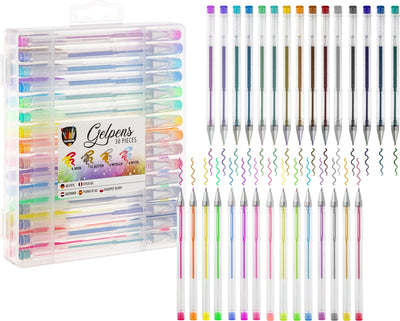 Creative Craft Group Gel Pens Box de almacenamiento, 30.