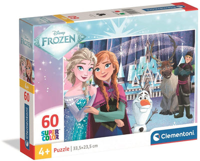 Puzzle per bambini Clementoni Disney Frozen - puzzle 60 pezzi - puzzle e giocattoli educativi - giochi e puzzle per bambini dai 4 anni