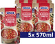 Unox - zuppa in busta - passata di pomodoro classica - 5 buste x 570 ml