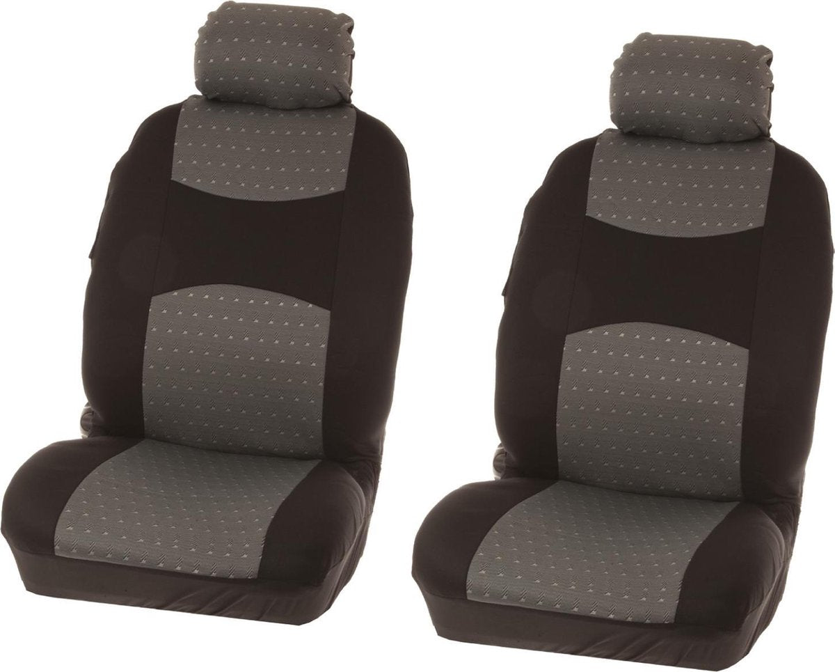 Carpoint stoelhoezenset chicago uni 4-delig grijs
