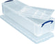 Caja de almacenamiento cajas realmente útiles 22 l transparente