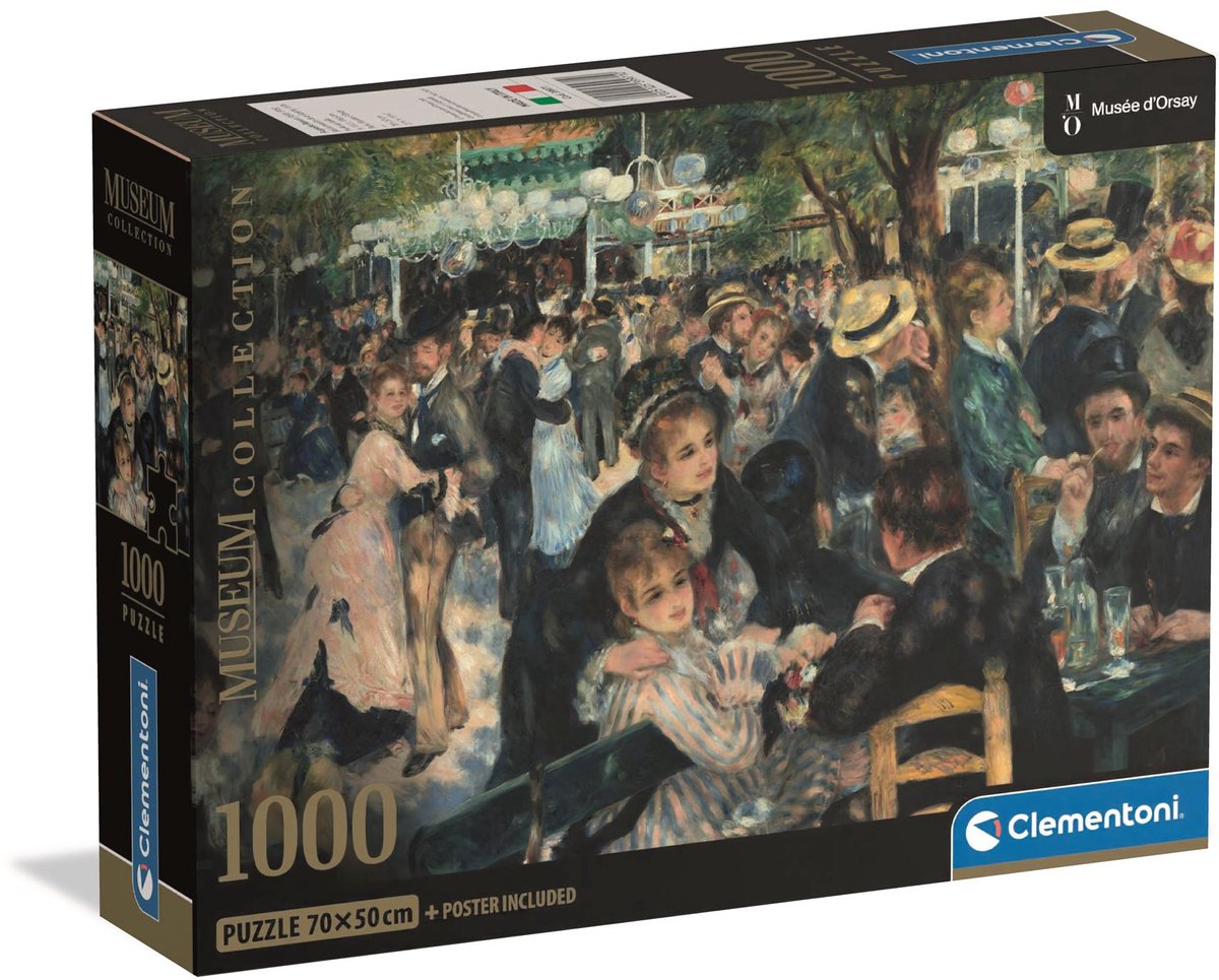 Clementoni - puzzle - 1000 pezzi - bal du moulin - puzzle per adulti