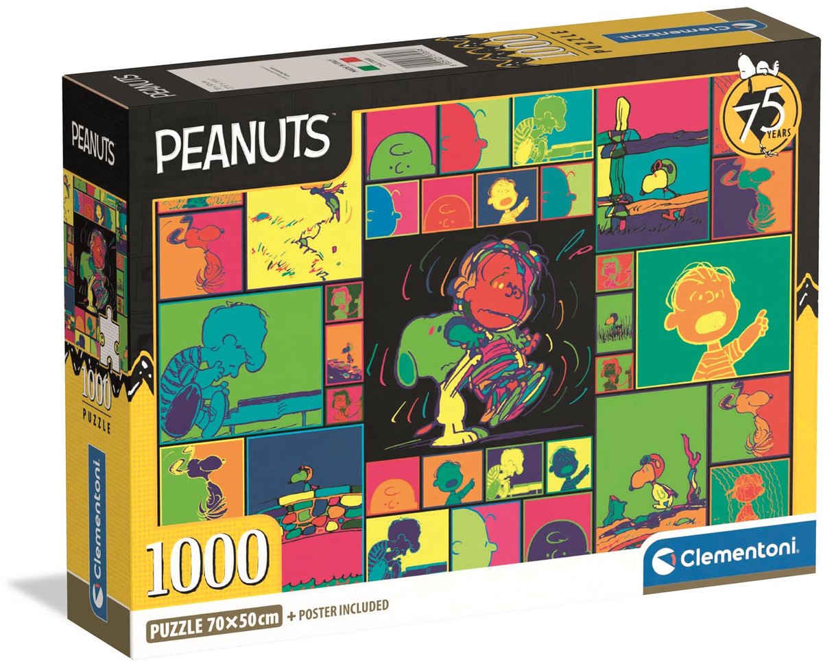 Clementoni - rompecabezas - 1000 piezas - caja compacta cacahuetes 2025