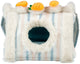 Duvo plus playtime casita para roedores triángulo rayado m-30x25x23cm multicolor