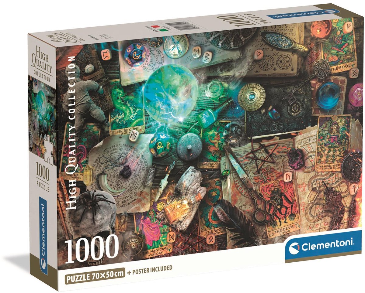 Clementoni maleficium - legpuzzel 1000 stukjes volwassenen - high quality collection - fantasy puzzel vanaf 14 jaar