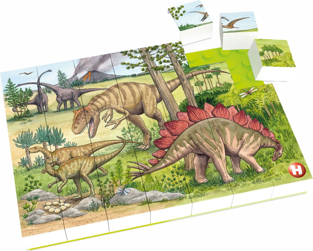 Hubelino Block Puzzle Dinosaurus World, 35º.