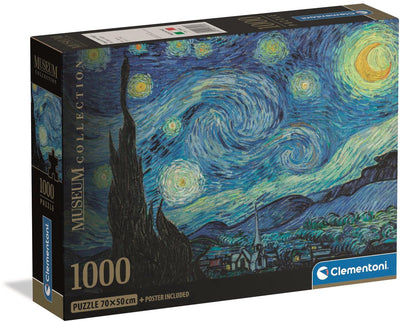 Clementoni - puzzel - 1000 stukjes - de sterrennacht - puzzel voor volwassenen - high quality collection
