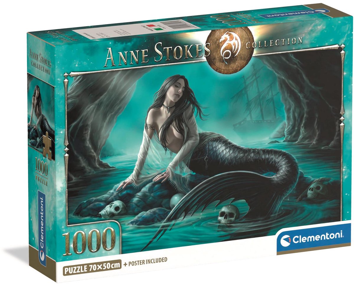 Clementoni - rompecabezas - 1000 piezas - lamento de sirena - rompecabezas para adultos