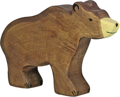 Orso marrone in legno holztiger holztiger