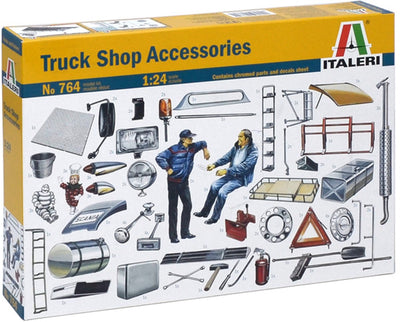 Italeri modelbouwpakket militaire voertuigen - 0764 truck shop accessories plastic - 1:24 - modelbouw