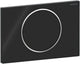 Placca di azionamento Geberit sigma10 - flush-stop flush - rotonda - nero nero lucido