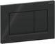 Placa de control Geberit sigma20 - 2 botones empotrados - botones rectangulares - negro negro mate negro