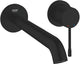 Grohe essence new l-size tweegats wastafelmengkraan – wandmontage – aquaguide – 230 mm – matte black