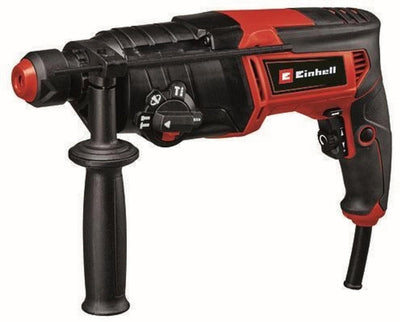 Taladro percutor eléctrico Einhell TC-RH 800 4f - 800 W - número de golpes 4.500 min - 2,6 años - SDS-plus - percusión neumática - 4 funciones: taladrar percutor taladrar cincelar con o sin bloqueo de cincel - incl. estuche de transporte y almacenamiento