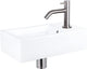 Set fontana Differnz force - ceramica - rubinetto curvo cromo opaco - 40 x 22 x 11,5 cm