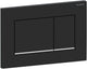 Placa de control Geberit sigma30 2 botones - negro mate