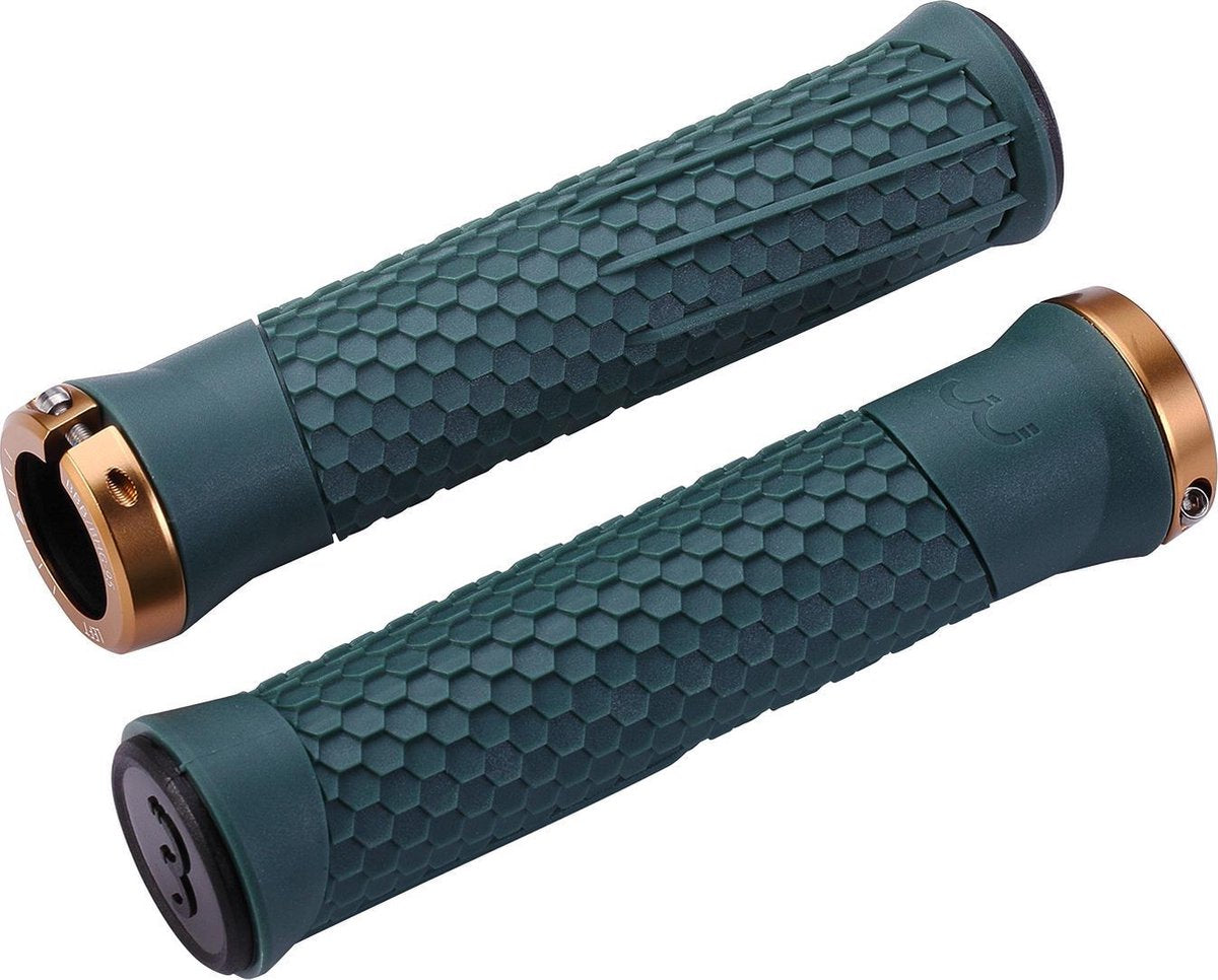 Bbb cycling handvatten fiets python - fiets handvatten met maximale grip - mos groen - lengte 142 mm - bhg-95