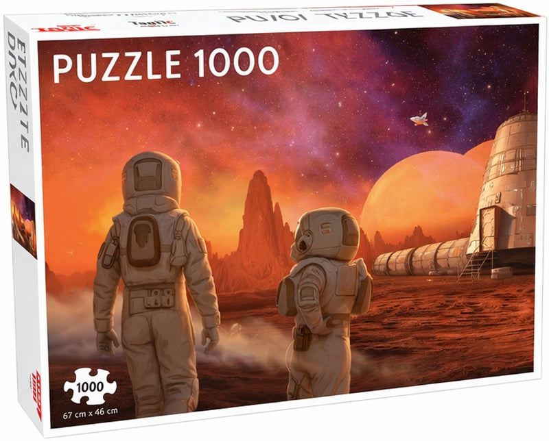 Missione Tattica Futuroscopio su Marte – Puzzle – 1000 pezzi – Esperienza spaziale futuristica – Design elegante e rilassante – Alta qualità scandinava